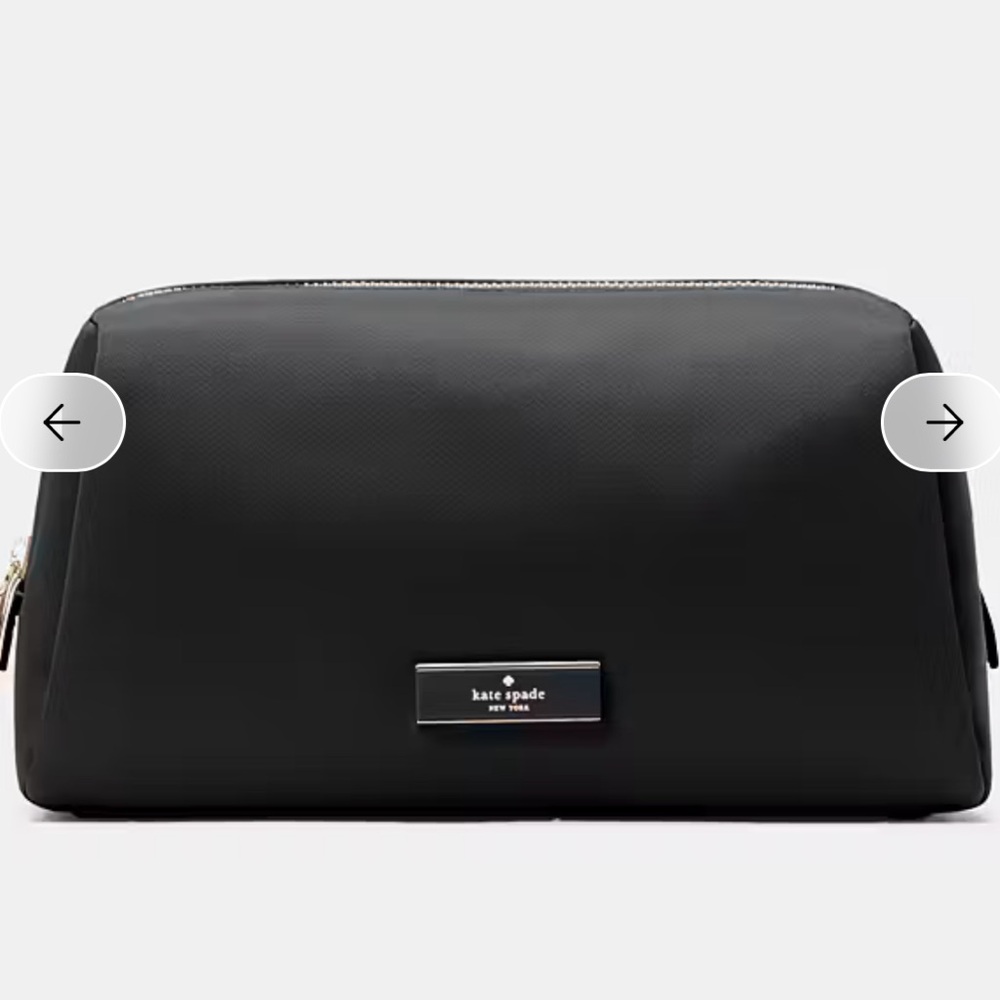 kate spade black nylon cosmetic pouch  NWT